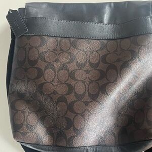 Coach Black and Brown Signature Bag